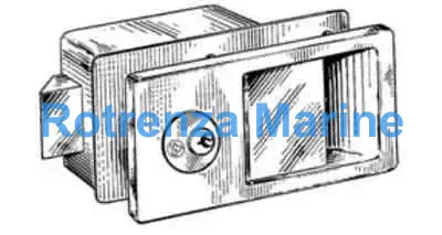 LOCK CABINET W/CYLINDER, DOOR THICK 15-18MM #5845
