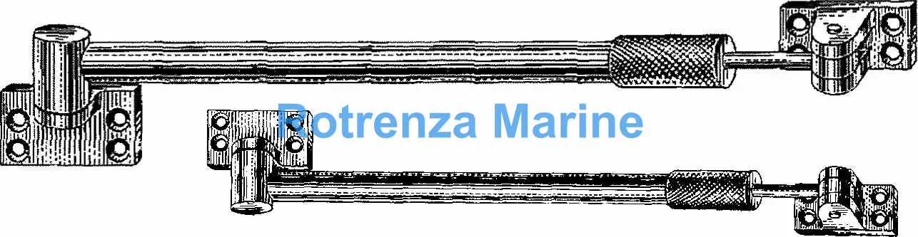 DOOR STAY WITH SET-SCREW, BRASS #5820