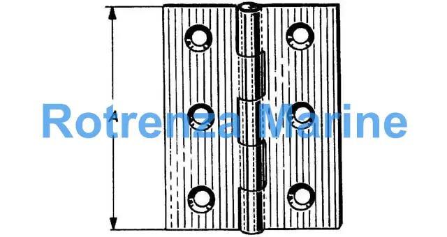 HINGE STAINLESS STEEL 58X80MM, SCHWEPPER 8001