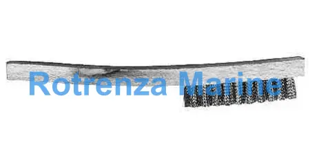 BRUSH HAND CURVE HANDLE L250MM, NON-SPARK BERYLLIUM COPPER