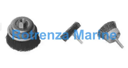 BRUSH WIRE WHEEL OD50MM, WITH 6MM ARBOR