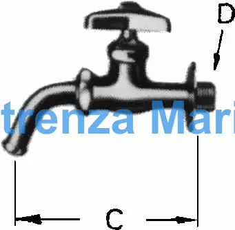 FAUCET WALL WITH ROTARY SPOUT, 13(1/2)