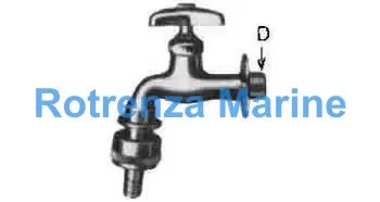 FAUCET WALL WITH SNAP ON HOSE, COUPLING 13(1/2)