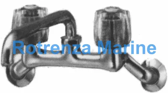 FAUCET WALL COMBINATION WITH, OVERHEAD SWIVEL SPOUT 13(1/2)