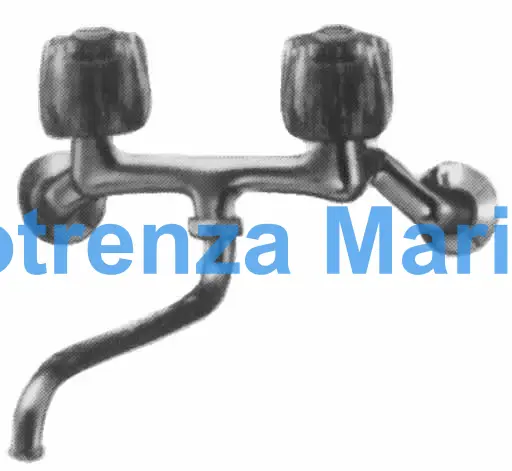 FAUCET WALL COMBI W/UNDERSIDE, SWIVEL SPOUT 13(1/2)