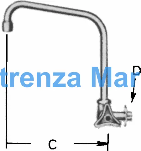 FAUCET WALL RIGHT HAND W/HIGH, SWIVEL SPOUT & AERATOR 13(1/2)