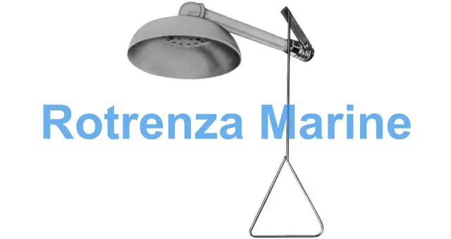 DRENCH SHOWER HORIZONTAL SUPPL, PASTIC SHOWER HEAD