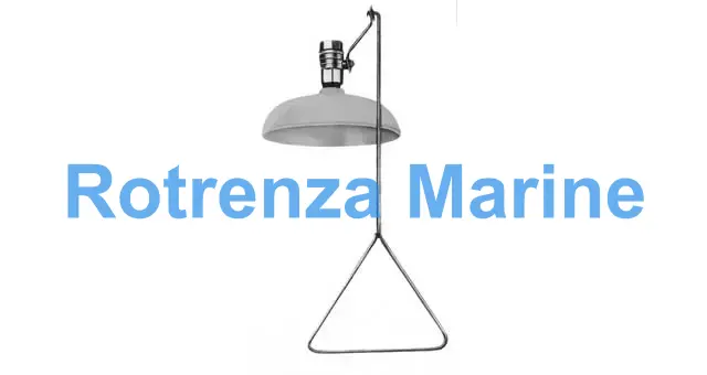 DRENCH SHOWER VERTICAL SUPPLY, PASTIC SHOWER HEAD