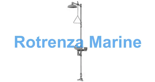 DRENCH SHOWER/EYE WASH COMBI, FREE STANDING PLASTIC