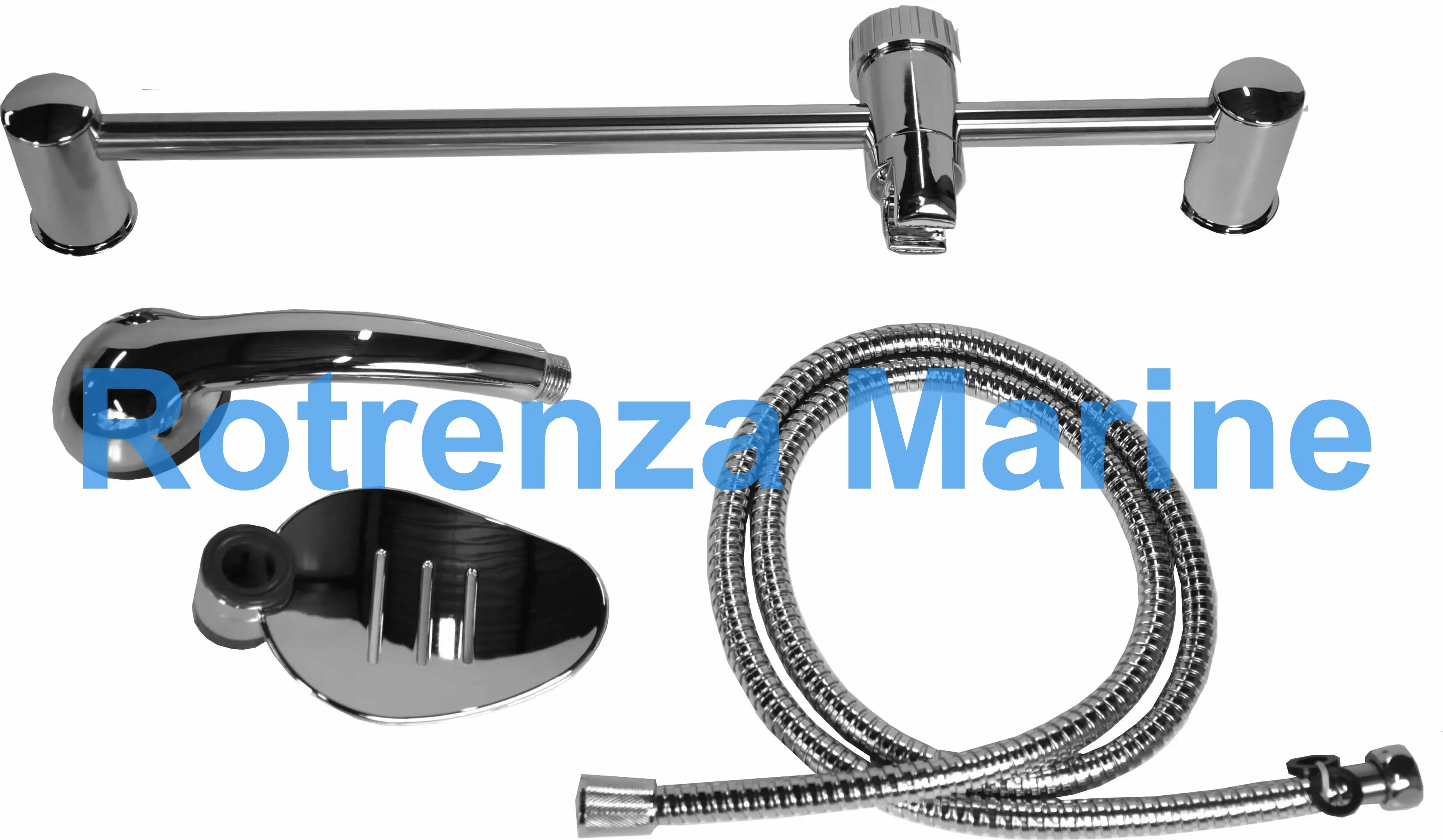 HAND SHOWER SET WATERLINE 1/2", WITH RAIL&TRAY SA020901