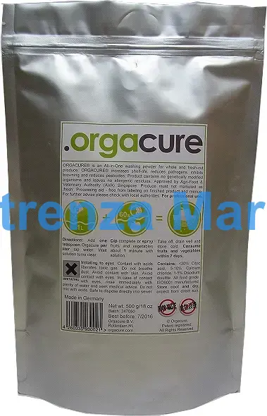 CLEANER EXTRA-LIFE FOR FRUIT &, VEGETABLE ORGACURE 1KGX5