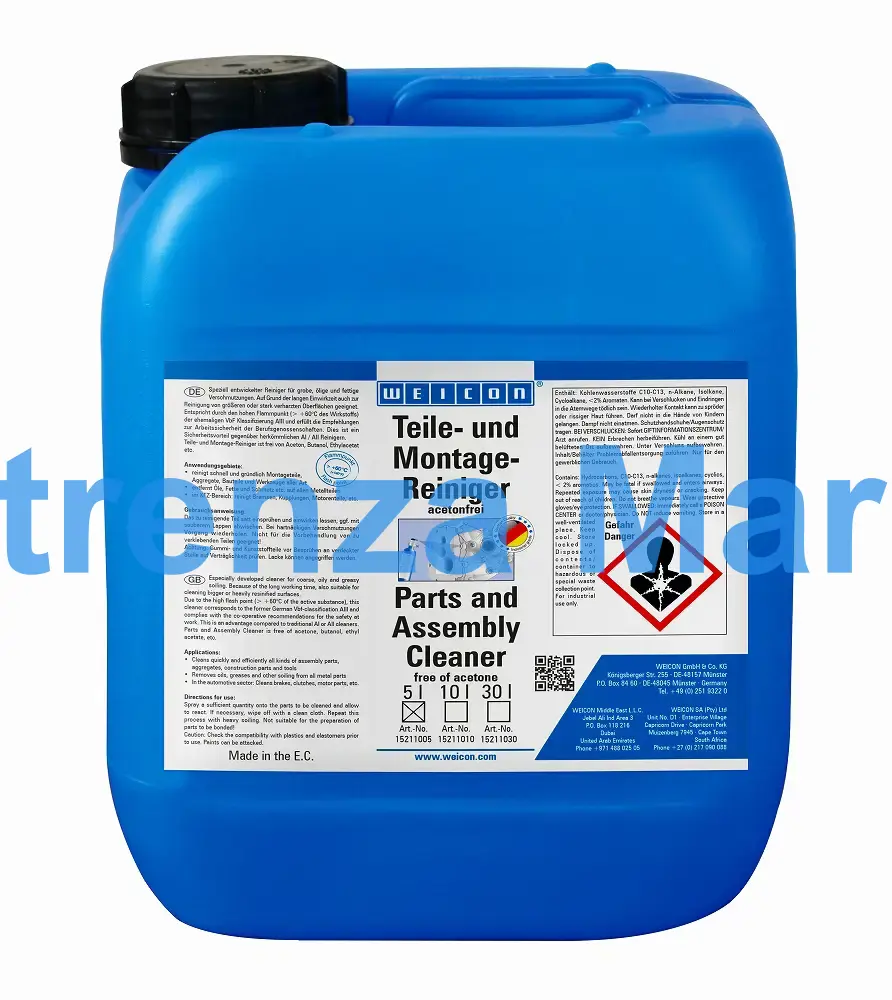 CLEANER OILY & GREASY SOILING, WEICON PARTS&ASS'Y CLEANER 5L