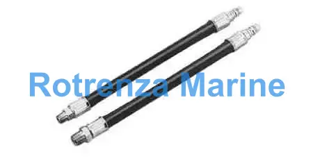 HOSE RUBBER ANTI-VIBRATION, PT3/8" MALE X 310MM LENGTH 