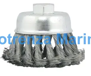 BRUSH WIRE CUP PLAITED 80MMDIA, FOR DERUSTING BRUSH MAG9000 