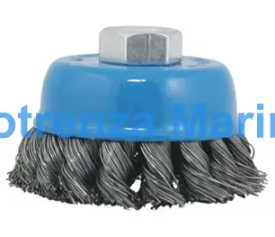 BRUSH WIRE CUP PLAITED 60MMDIA, FOR DERUSTING BRUSH MAG9000 