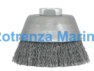 BRUSH WIRE CUP CRIMPED 60MMDIA, FOR DERUSTING BRUSH MAG9000   