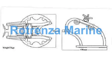 SADDLE HOSE FLANGE DIA:450MM, FOR J.J. TANK CLEANING MACHINE