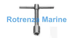 WRENCH T-TYPE 4-POINT 19MM, FIXED HANDLE