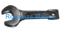 WRENCH STRIKING SINGLE OPENEND, 15DEG BENT 75MM