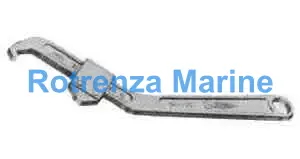 WRENCH HOOK SPANNER ADJUSTABLE, 35 TO 105MM