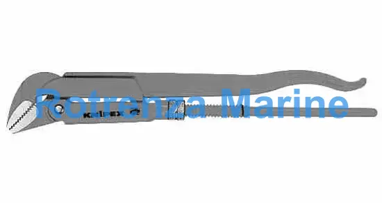 WRENCH PIPE 45DEG JAWS, CAPACITY 1-1/2"