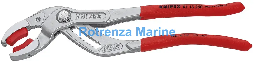 PLIER GRIPPING FOR PLASTIC, PIPE DIAM 10-75MM W/JAWS 