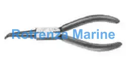PLIER BENT-NOSE, PLASTIC COVERED HANDLE 150MM