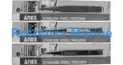 TWEEZERS STAINLESS STEEL, SHARP TIP/SMOOTH GRIP 125MM