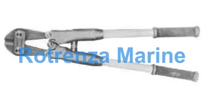 CUTTER BOLT STRAIGHT EDGE, INSULATED HANDLE 620MM