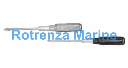 SCREWDRIVER WOOD HANDLE, HEAVY-DUTY SLOTTED 9X200MM