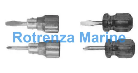 SCREWDRIVER STUBBY, WOOD HANDLE PHILLIPS #1 38MM