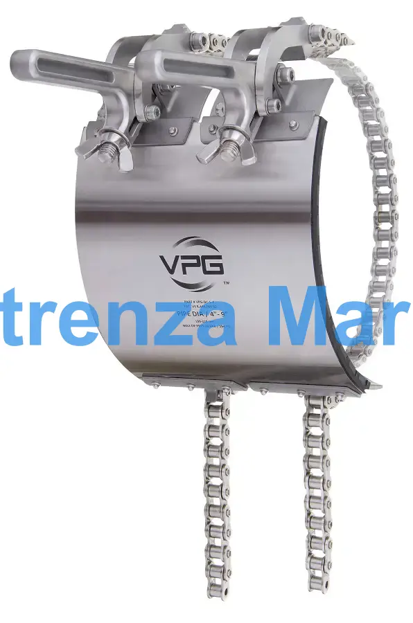 PIPE CLAMP RAPID REPAIR SUS316, DN100-220MM QUAD LOCK LEVER