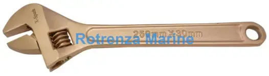 WRENCH ADJUSTABLE NON-SPARK, BERYLLIUM COPPER ALLOY 200MM