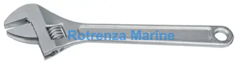 WRENCH ADJUSTABLE STAINLESS, STEEL 375MM