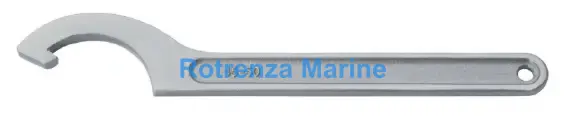 WRENCH HOOK SPANNER 95-100MM, STAINLESS STEEL