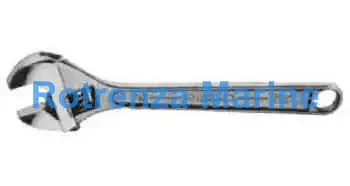WRENCH ADJUSTABLE RIDGID #718, CHROMED PLATE 450MM