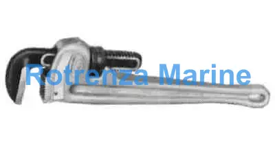 WRENCH PIPE STRAIGHT ALUMINIUM, HANDLE RIDGID #818 450MM