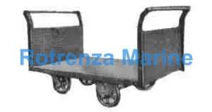 TRUCK PLATFORM STEEL 2-HANDLE, WITH 4 SOLID TIRES 750X1200MM