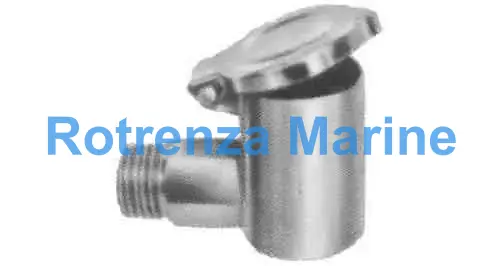 OIL CUP ELBOW BRASS, 20MM DIAMXPF 1/8