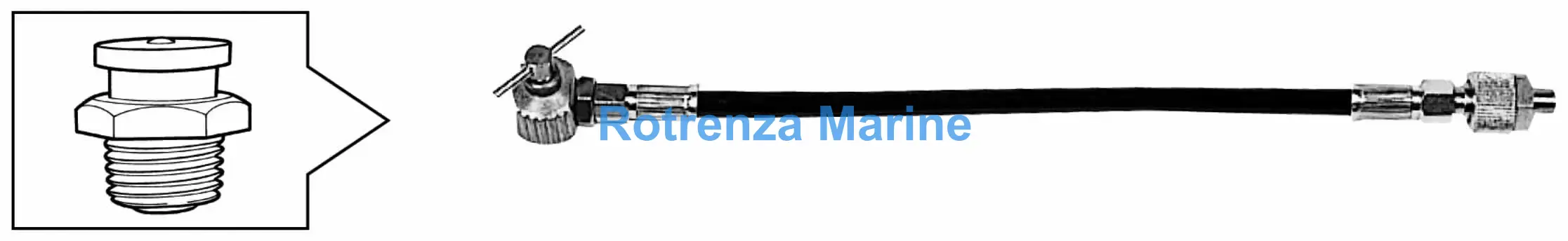 FLEXIBLE EXTENSION HOSE PT 1/8, FOR BUTTON HEAD GREASE NIPPLE