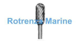 ROTARY BUR CARBIDE TYPE-B, 6MM SHANK/13MM BLADE 16HELICAL