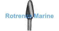 ROTARY BUR CARBIDE TYPE-D, 6MM SHANK/4MM BLADE