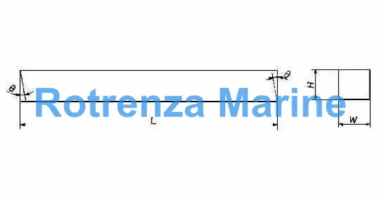 TOOL BIT SQUARE HSS 12X160MM