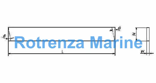 TOOL BIT RECTANGULAR PLATE HSS, 4X16X160MM