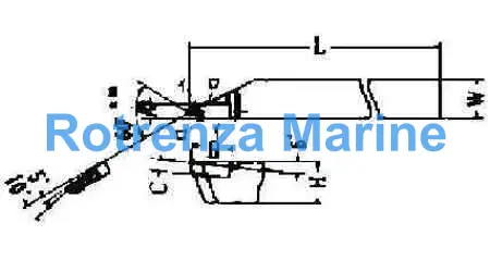TOOL WITH CARBIDE TIP SINGLE, #49-3 RIGHT HAND 19X19X140MM