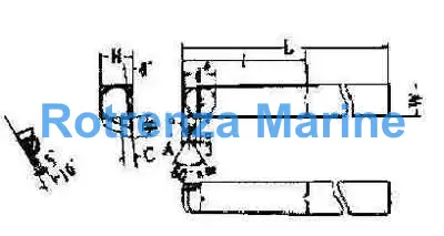 TOOL WITH CARBIDE TIP SINGLE, #52-4 LEFT HAND 25X25X230MM