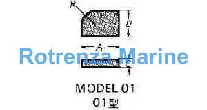 CARBIDE TIP #01-4 22X15X6MMXR8