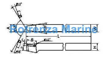 TOOL BIT TIP WELDED HSS POINT, NOSE STRAIGHT-32 32X32X250MM