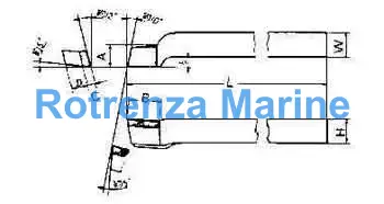 TOOL BIT TIP WELDED HSS KNIFE, LEFT HAND-25 25X25X200MM