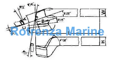 TOOL BIT TIP WELDED HSS BENT, RIGHT HAND-32 32X32X355MM